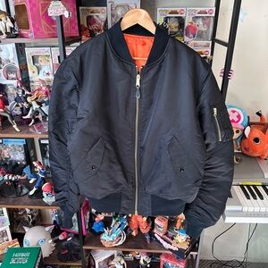 Alpha Industries MA-1 Bomber Jacket Black Men’s Large Tall